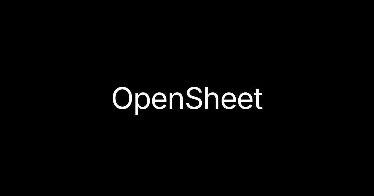 opensheet.app image